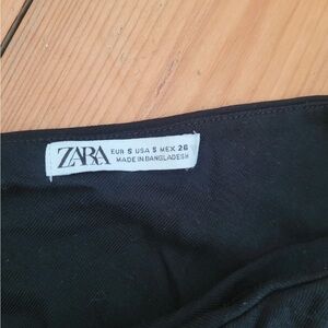 Zara Women's Black Jersey Top